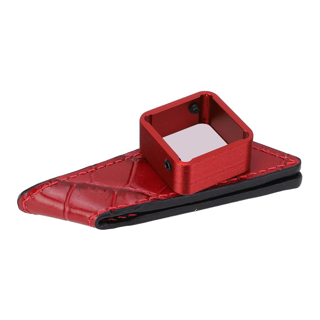 Porta-gesso da biliardo Clip Magnetica Portatile Sezione Singola Custodia per Gesso da Stecca da Pool con Clip da Cintura per Sala Biliardi Rossa