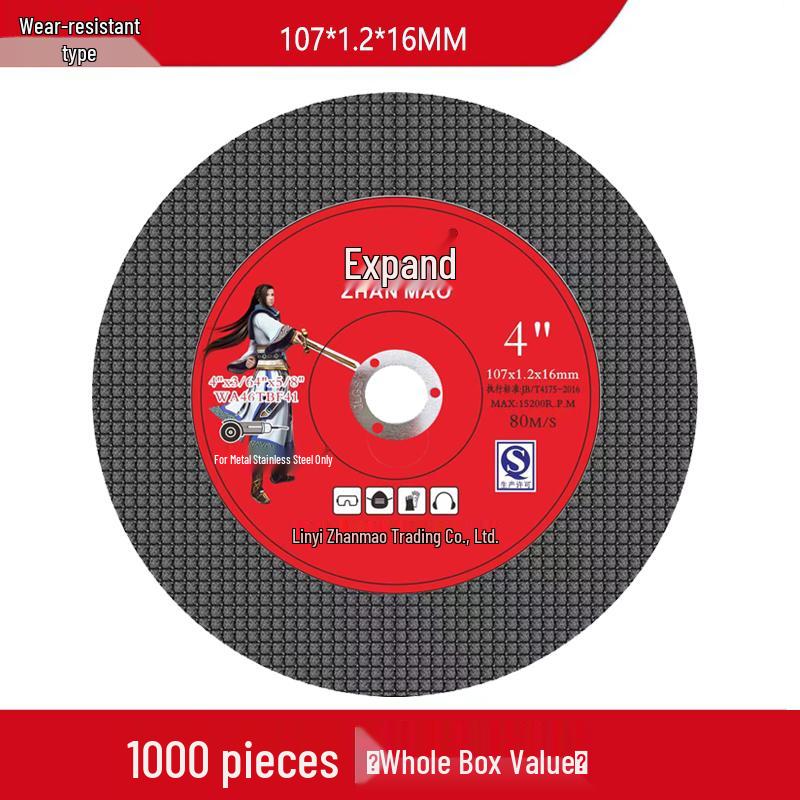 100mm Metal Cutting & Grinding Disc for Angle Grinders - Polishing Alloy Steel Saw Blade