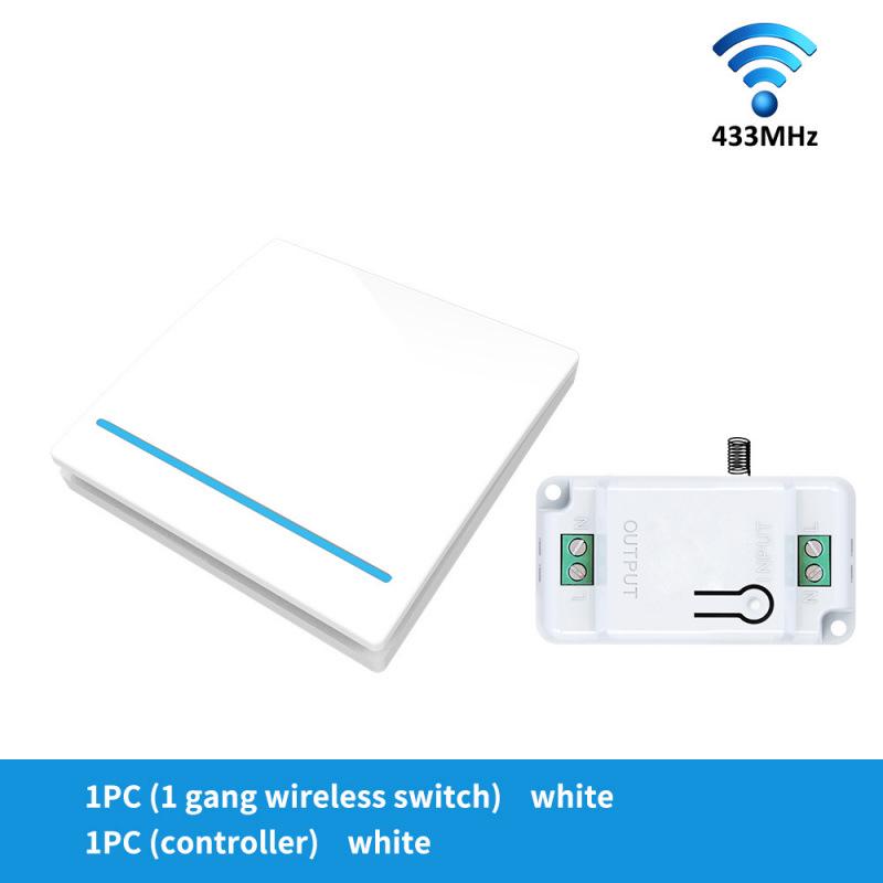 Graffiti Smart WiFi+RF433 Remote Control Switch, Alexa-Compatible On-Off Device.