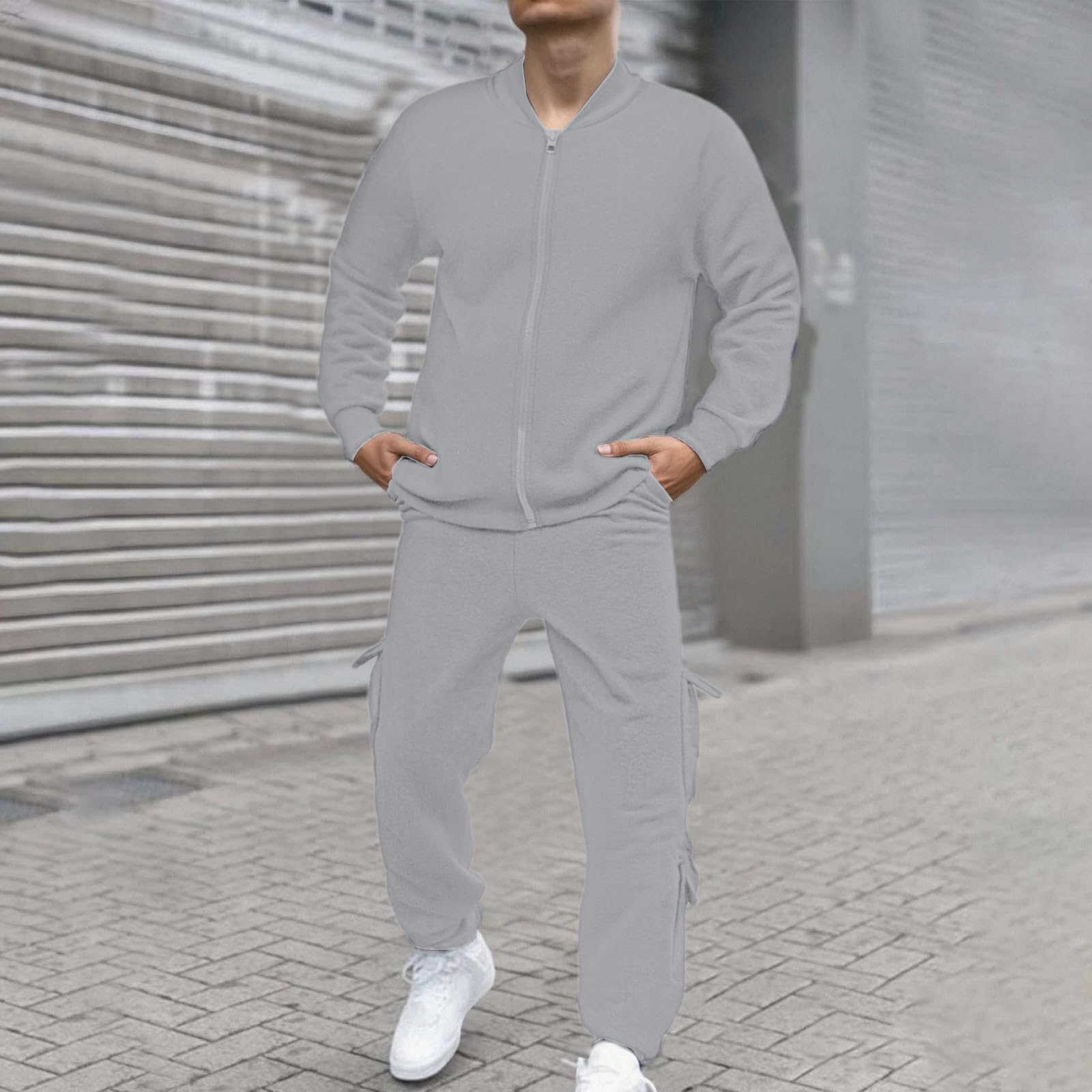 

Мужской спортивный костюм комплект 2 предмета спортивный тренировочный костюм спортивные топы+брюки XL