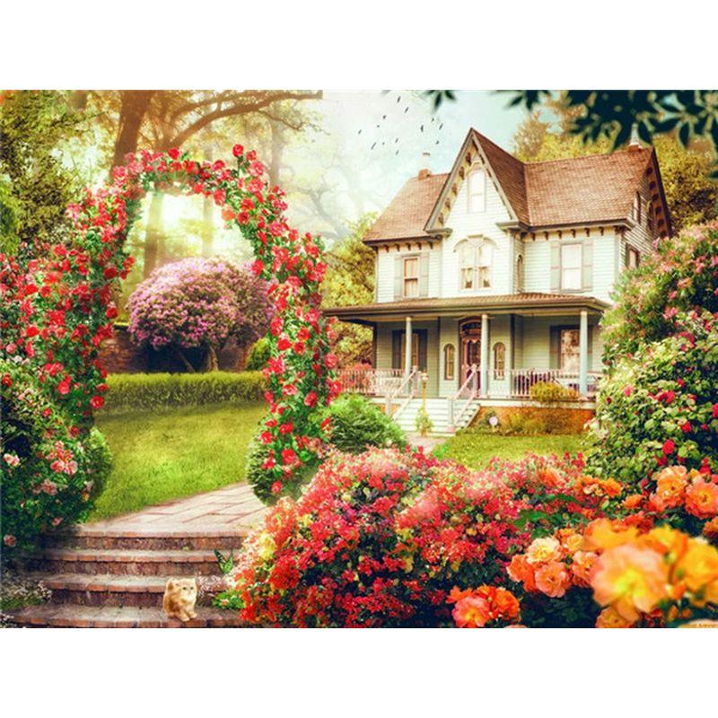 New Arrival Diamond Painting Flowers Diamond Art Mosaic Diamond Embroidery Rhinestone Mosaic Gift Decorations For Home