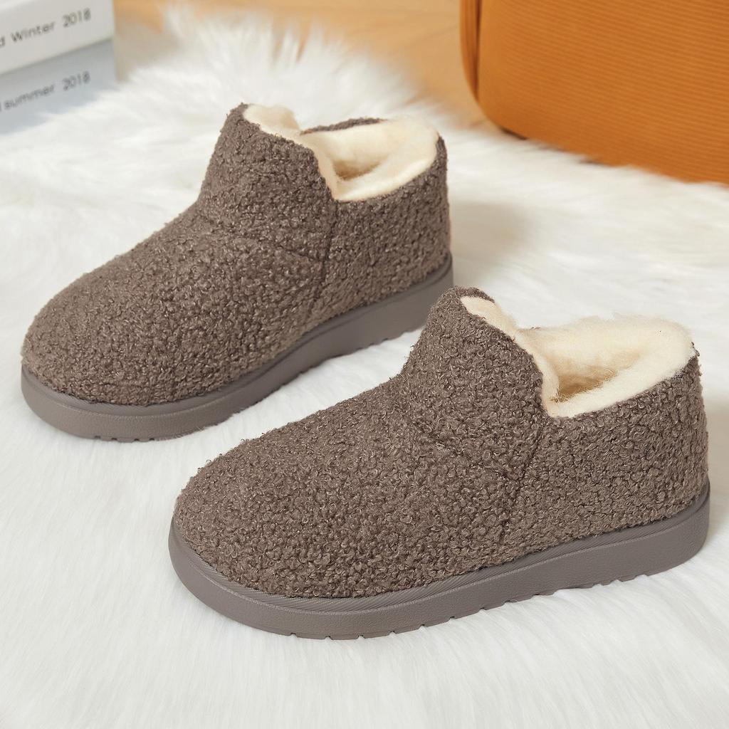 Damen Verdickte Samtgefütterte Baumwoll-Schneestiefel - Weiche Sohle, Warm, Kältefest, Modisches High-Top-Schuhwerk