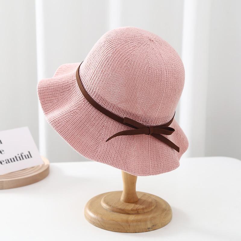 

Женская шляпа-бантик для рыбалки, соломенная шляпа, солнцезащитная шляпа и козырек от солнца, весна и лето one size