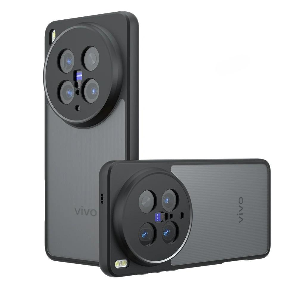 

Матовый противоударный мягкий прозрачный чехол для VIVO X200 Ultra X200Pro Mini X100 Pro X100S Ultra Hard Bumper Прозрачная задняя крышка vivo X100s чёрный