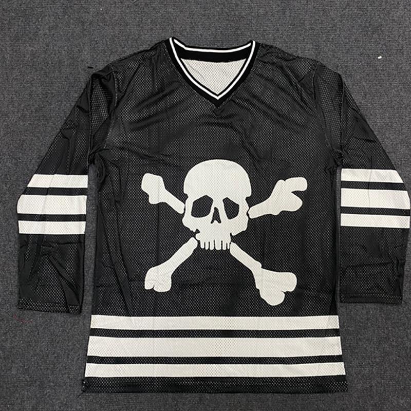 Y2K Printed Loose Long Sleeved Women's T-shirt V-neck Casual Sports Style Top