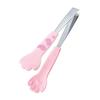 Stainless Steel Cat Paw Nylon Food Tongs for Sandwiches, Baking, and BBQ