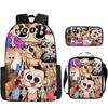 Dandy'S World Student School Bag Dandy'S World Cartoon Cute Backpack Three-Piece Set Satchel Bag Pencil Case