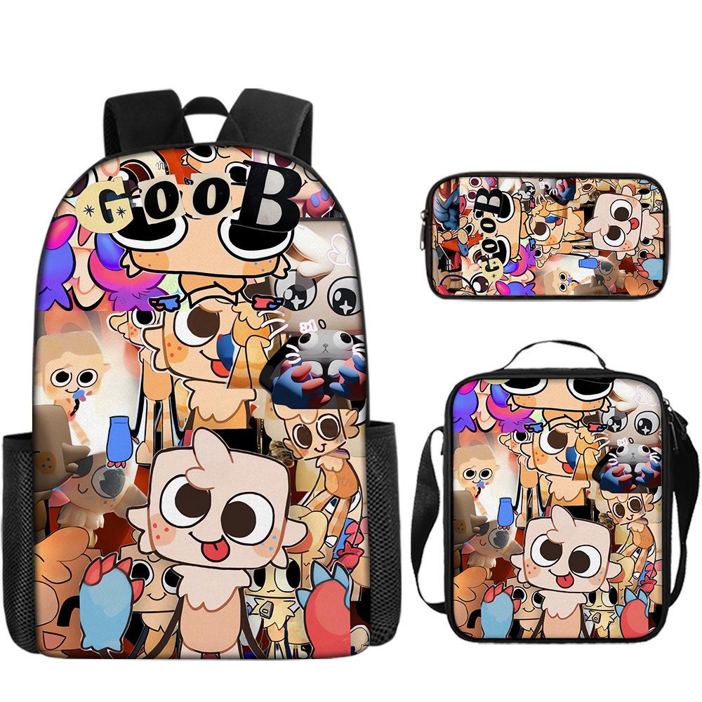 Dandy'S World Student School Bag Dandy'S World Cartoon Cute Backpack Three-Piece Set Satchel Bag Pencil Case