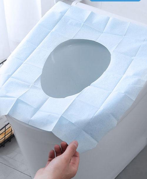 

10 шт. одноразовых чехлов для унитаза, портативные водонепроницаемые безопасные аксессуары для ванной комнаты, коврики для унитаза для кемпинга, чехлы для туалетов