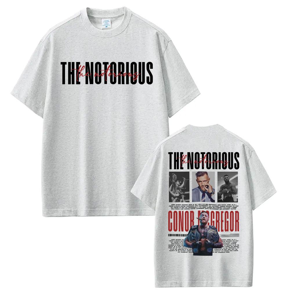The Notorious Conor Mcgregor Vintage Graphic Tee Shirt Unisex Women Summer Tops High Quality T-shirt Fashion Gothic Classic T Shirt