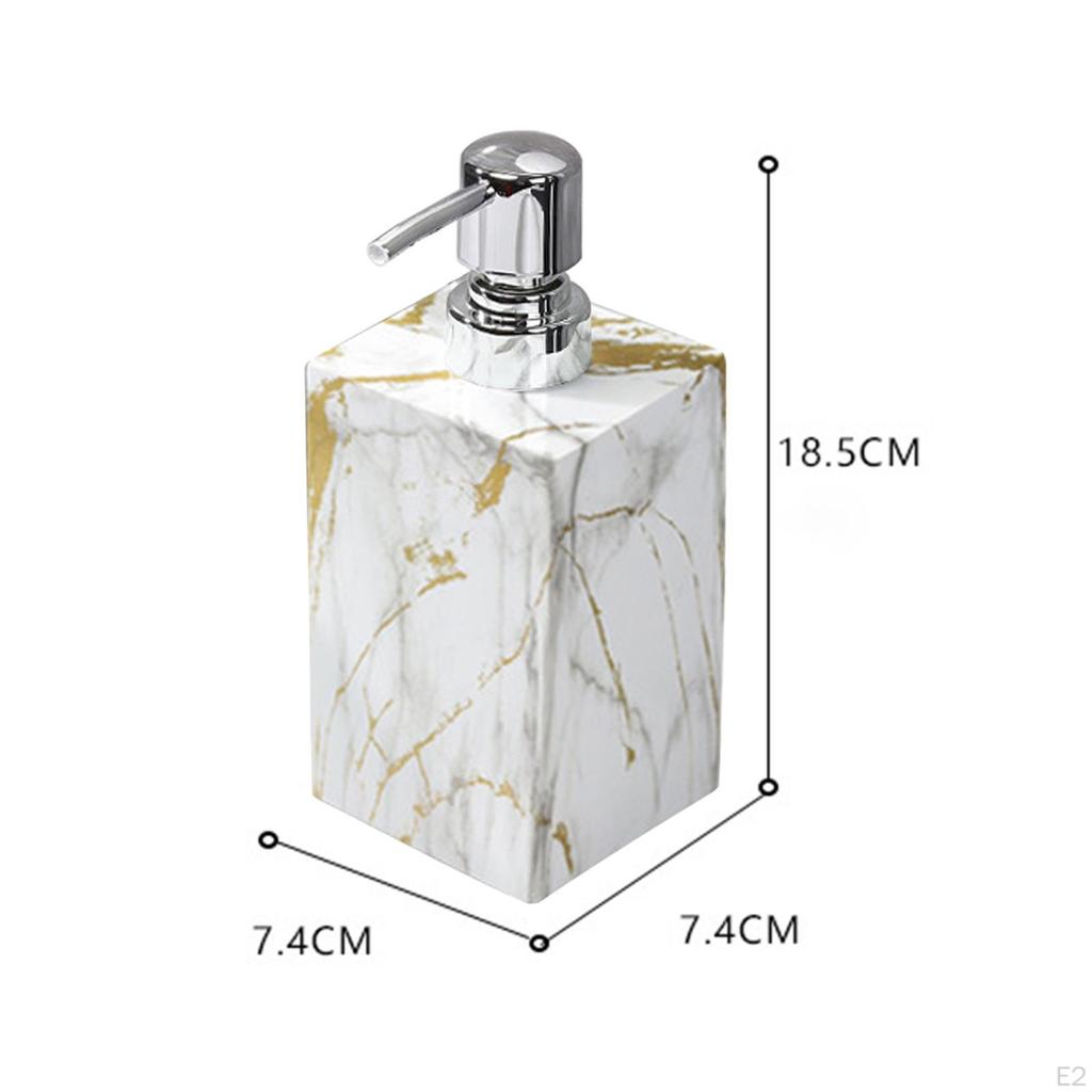 Schicker Marmor Seifenspender mit elegantem Pumpkopf für Waschtisch im Badezimmer