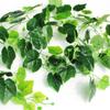Large Grape Leaf Vine Decoration - Fake Fruit String for Wall, Ceiling, or Pipe with Green Tree Leaves