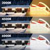 Bandă LED COB USB Impermeabilă IP68 5V 320LEDuri Bandă Flexibilă cu Luminozitate Ridicată cu Comutator de Dimmer Lățime 10mm pentru Iluminat Exterior