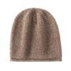 % Cashmere skin-friendly hat thickened men's and women's cold hat autumn and winter warm bag head knitted hat
