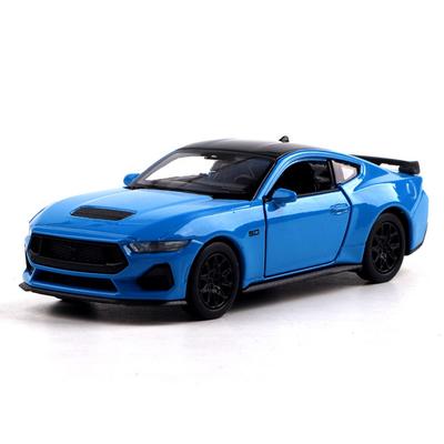 Modelo de Carro Diecast Welly 2024 Ford Mustang GT (Aproximadamente. 115 x 30 mm)