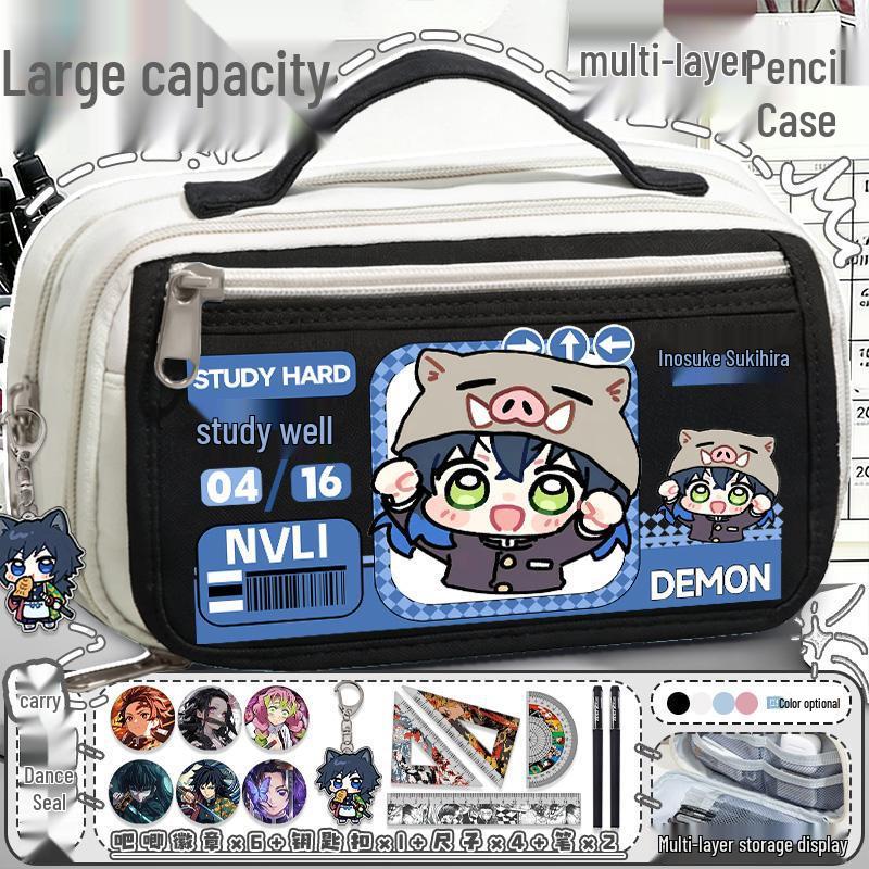 Demon Slayer Mitsuri Kanroji Large Capacity Pencil Case for Students