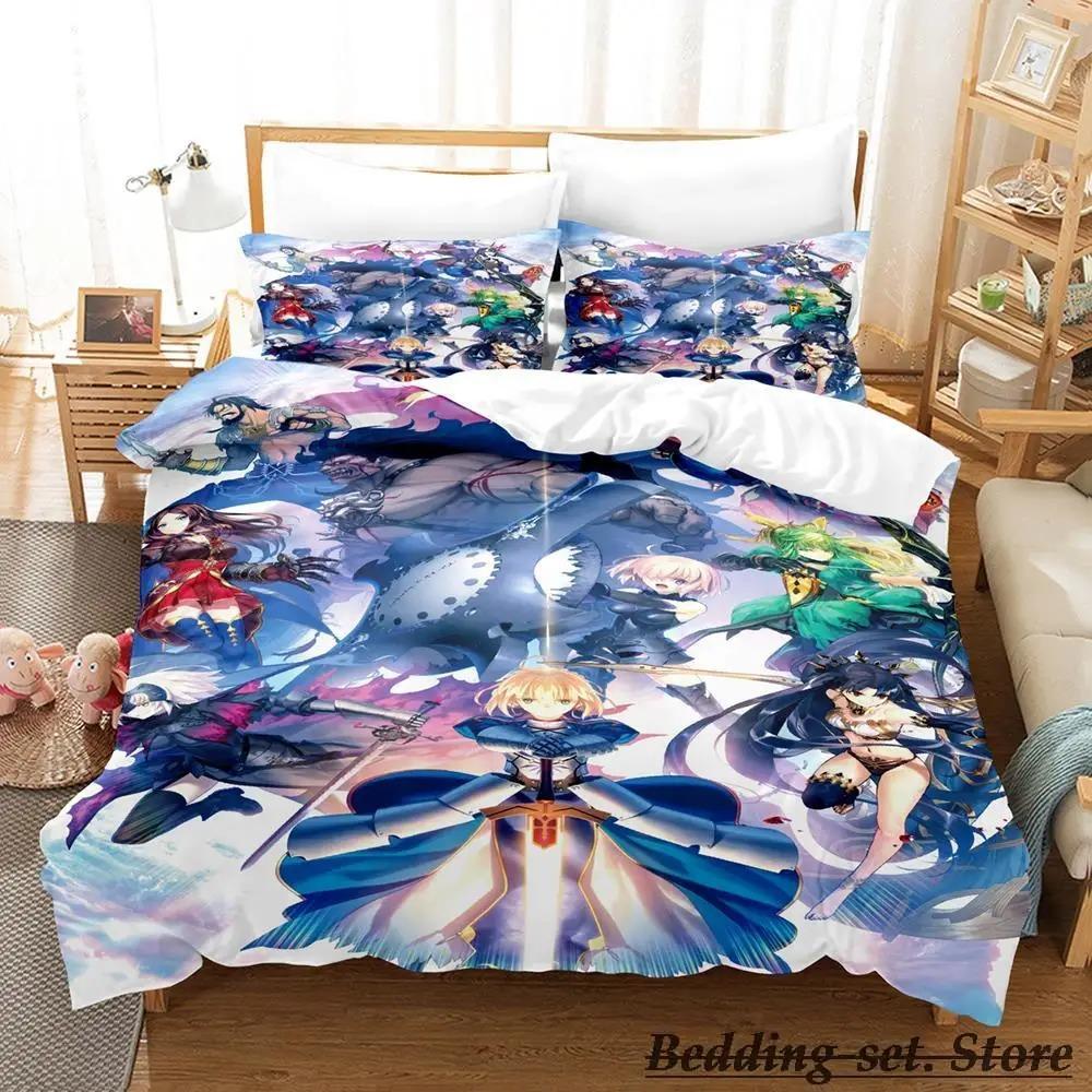 Fate Grand Order Bedding Set Single Twin Full Queen King Size Bed Set Aldult Kid Bedroom Duvetcover Sets Anime Parure De Lit Bed Tool