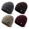 Thickened Knit Slouchy Beanie Hat Fleece Lined Warm Knit Hat New Cuffed Brim Beanie Daily Outfits