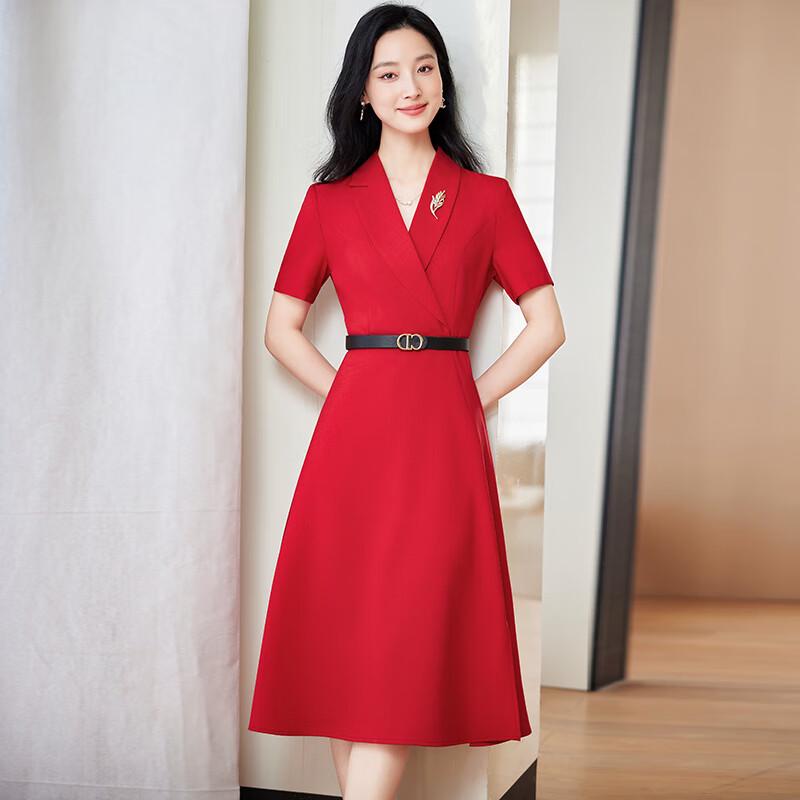 

Женское профессиональное formalное платье с коротким рукавом 3XL