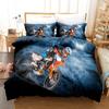 Motorcycle Bed Cover Three-Piece Subsport Motorcycle Digital Print Bed Cover Bedding Set Luxury Custom Bedding Set