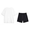 Li-Ning Fashion Print Short Sleeve Cultural Shirt T-Shirt Comfortable Breathable Shorts Casual Sports Suit Unisex suit D61-1+V157-1