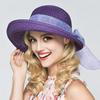 Korean Bowknot Sun Protection Straw Hat – Foldable Summer Beach Bucket Hat for Women