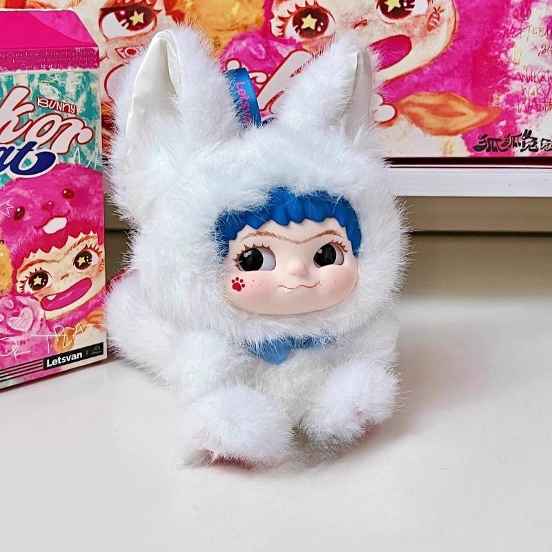 

High Quality Hot Spot blind box handmade doll figurine ornament doll birthday gift cute WAKUKU second-generation fox fox rabbit plush зелений