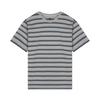 Levis American Vintage Short Sleeve Striped Logo Drop Shoulder Pullover T-Shirt Men T-Shirts Gray A0637-0199