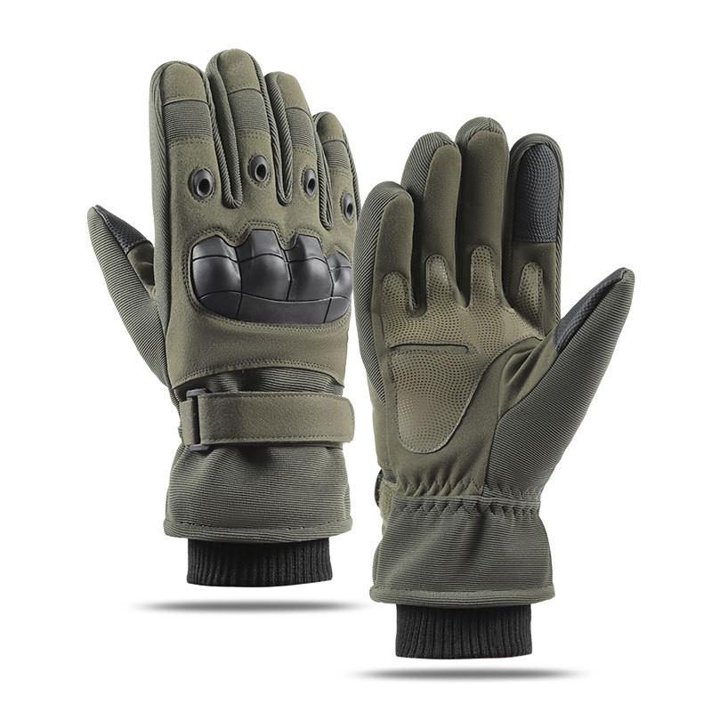 Men's Winter Tactical Fleece-Lined Non-Slip Gloves for Skiing and Motorcycling