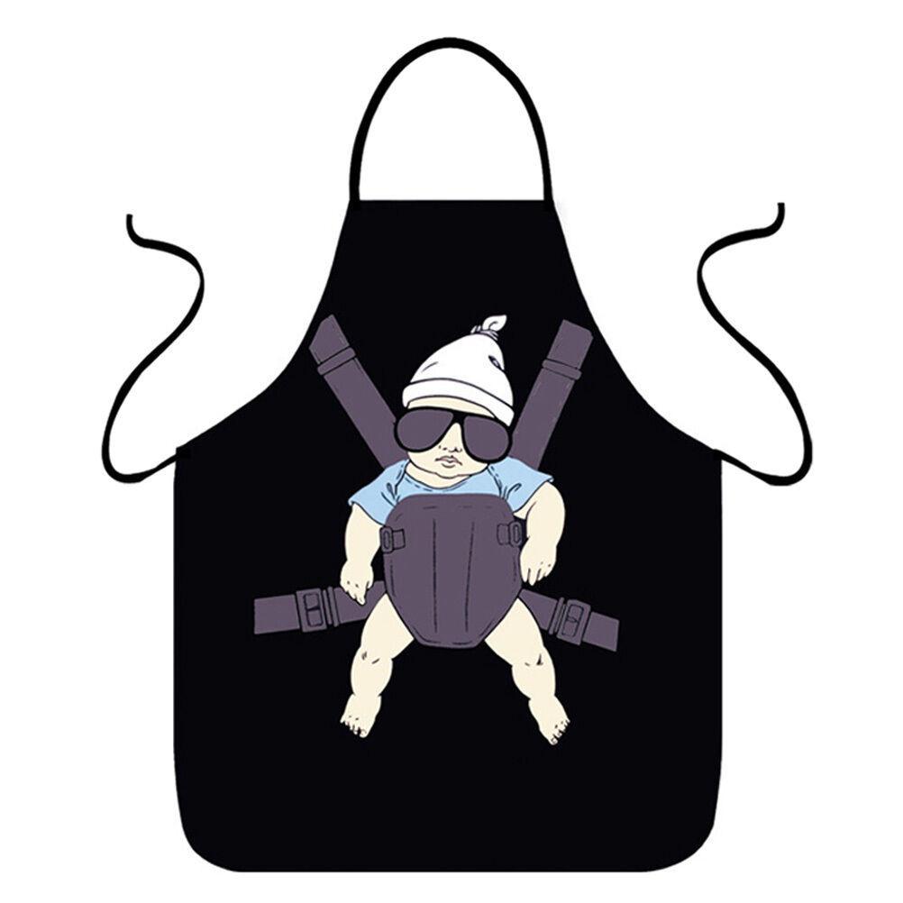 Kitchen Women Men Bib Aprons Comic Superhero Costume Apron Gift Funny