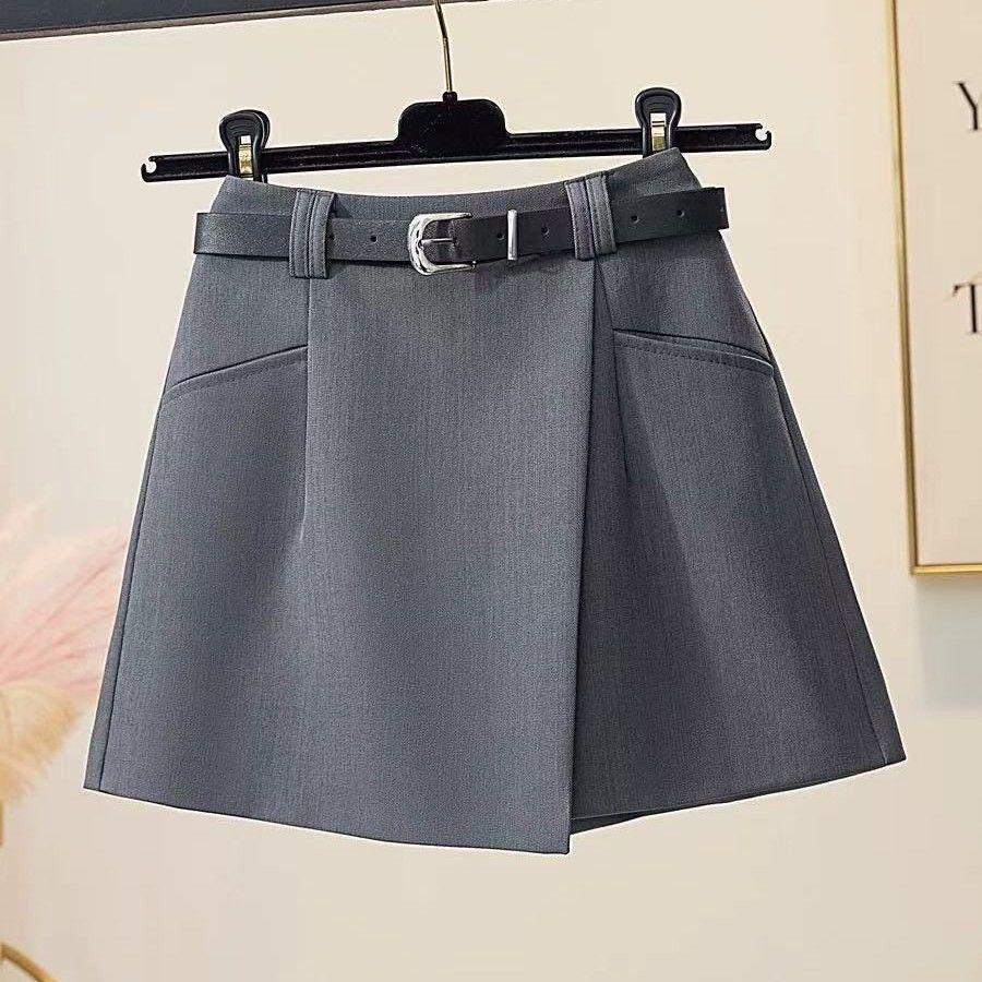 2026 Versatile Summer High-Waisted A-Line Wide-Leg Petite Skirt Shorts for Women