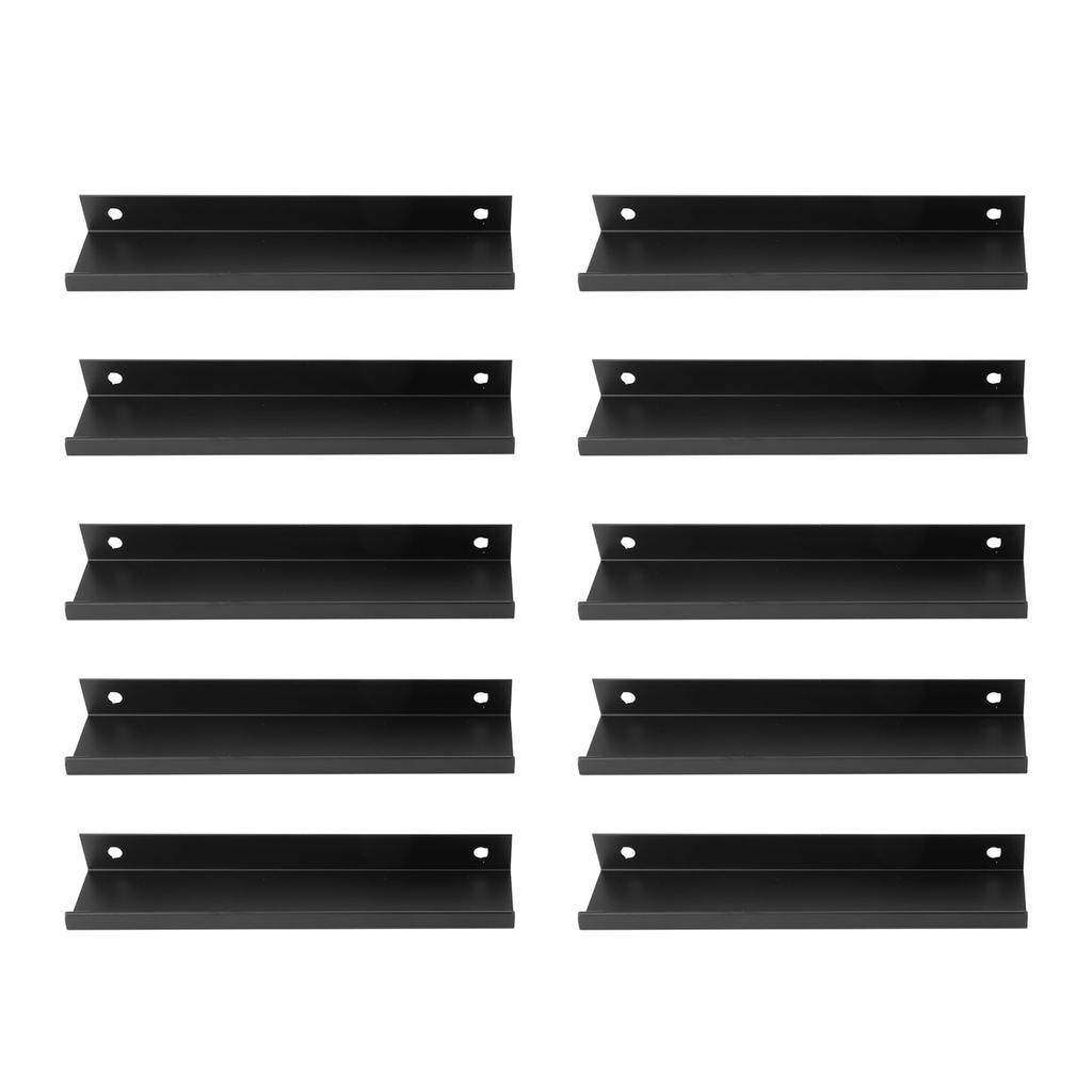 10 ks úchytek pro prsty z černé moderní hliníkové slitiny o tloušťce 1 mm, skrytá úchytka pro skříňky