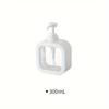 1pc Portable Hand Sanitizer Dispenser Bottle - Clear Plastic Press Type Lotion Split Storage Container for Bathroom, Kitchen