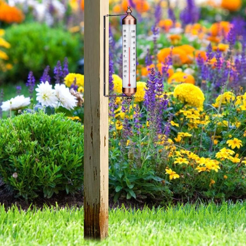 Buy Outdoor ThermometerWall Thermometer with Bronze Design,Stylish