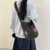 Leopard Print Polka Dot Women's Bucket Shoulder Bags Soft Plush Commuter Ladies Crossbody Bag Simple Female Handbags Tote
