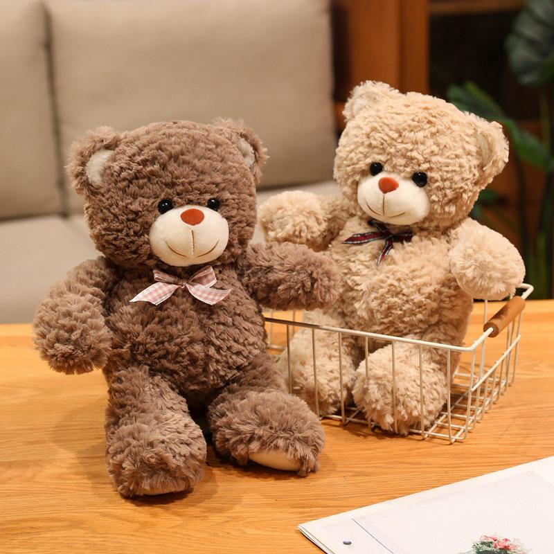 Cute cute bear teddy bear doll plush toy hug bear doll children's doll birthday gift