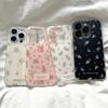 Suitable for Apple 16 ProMax Mobile Phone Case IPhone 15 Pro White Floral 14 Small Fresh 13