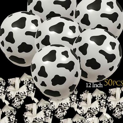 20pcs/35pcs/50pcs Thicken Cow Potištěné kulaté latexové balónky Balónky Krásný tiskový kravský balónek Latexový balónek na narozeninovou párty 12palcový