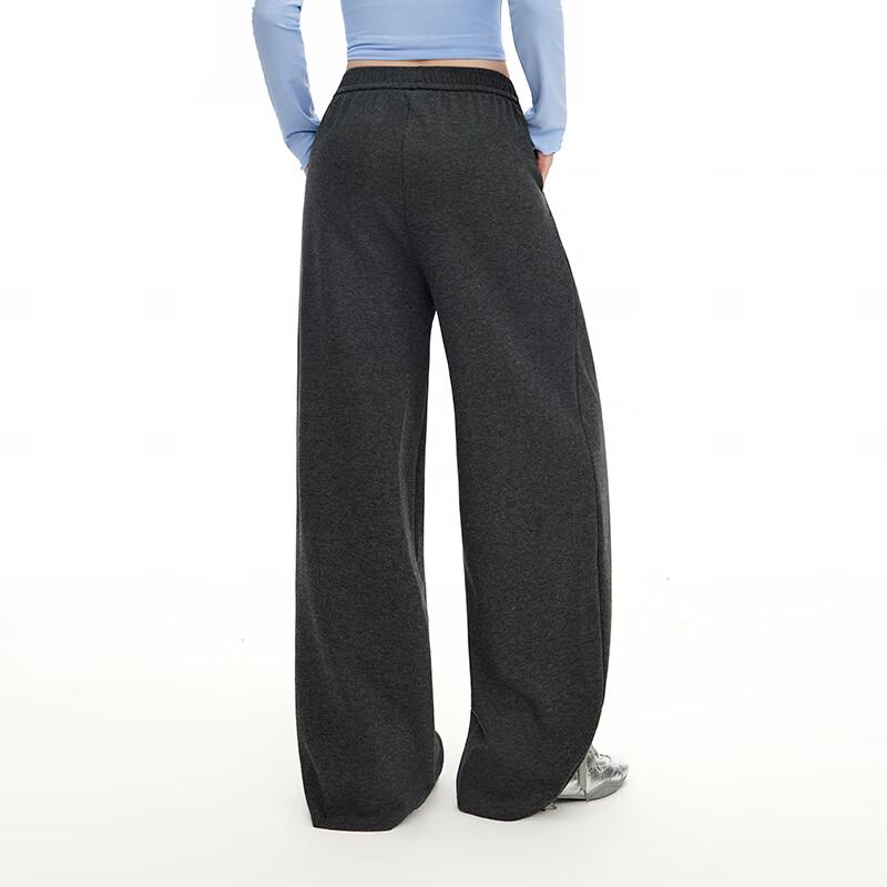 unifree Cozy Straight-Leg Drapey Trousers