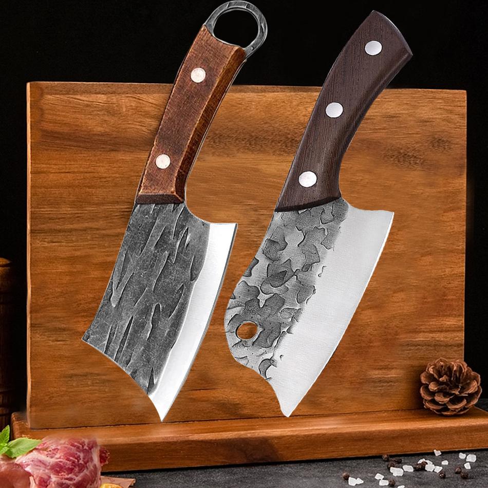 Stainless Steel Kitchen Knife Boning Knife Fish Cutter Knife Wooden Handle Meat Cleaver Cooking Knife Bone Kitchen Accessories