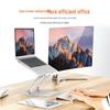 IKELAI Aluminum Laptop Dual Arm Desk Clamp Stand