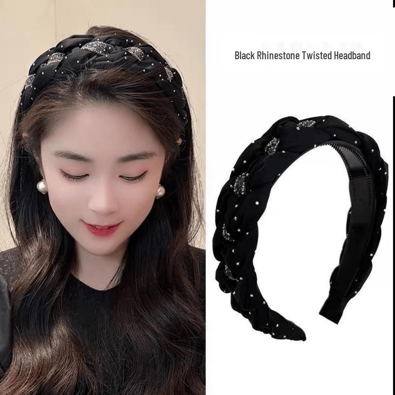 CHIMERA Rhinestone High-Crown Headband for Women One Size