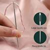 Stainless Steel Needles Set Big Eye Sewing Needles Kit with Needle Piercer Top DIY Jewelry Apparel Craft Hand Sewing Supplies