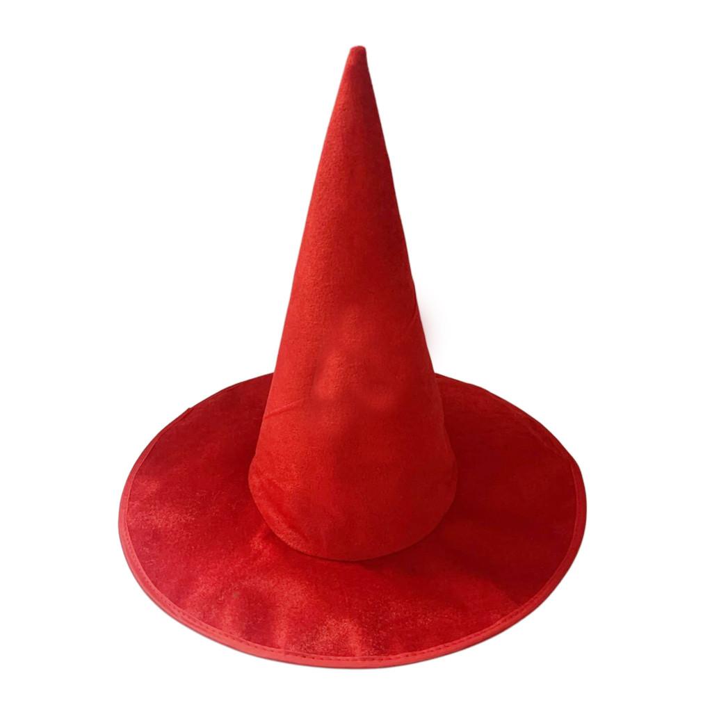 Witches Hat Halloween Cosplay Prop Plush Fabric For Party Costumes Decorations