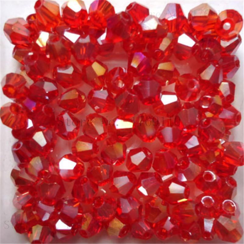 Isywaka Sale U Pick Color 3mm 4mm 6mm 8mm Bicone Austria Crystal Bead Charm Glass Bead Loose Spacer Bead for DIY Jewelry Making