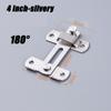 Stainless Steel Door Hasp Safety Buckle Latch Sliding Pet Cage Door Lock Security Hardware With Screws Window Cabinet Home Latch