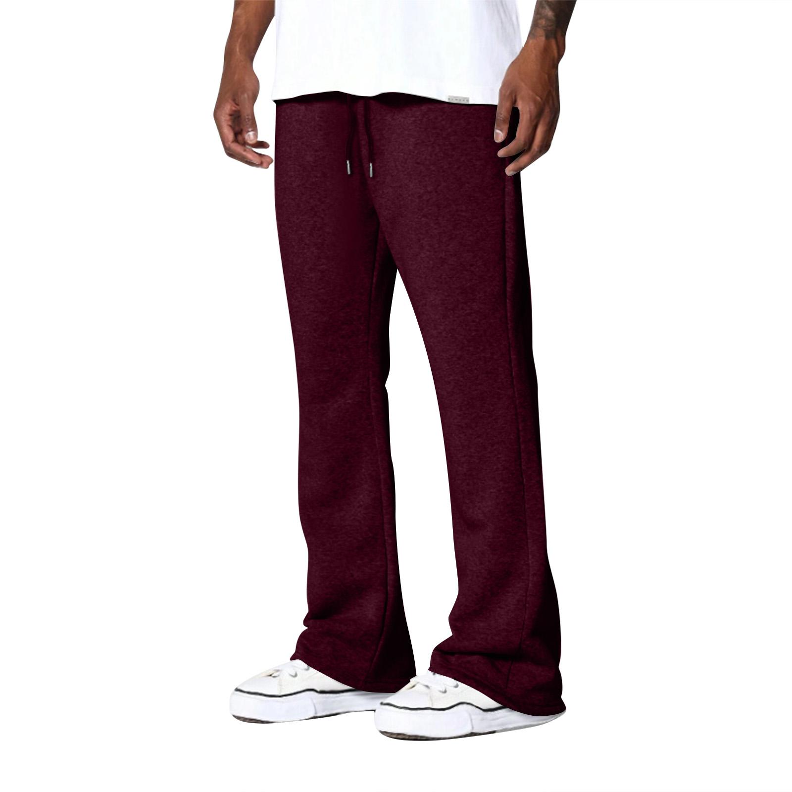 

Men s Solid Color Loose Wide Leg Sweatpants Men s Casual Fashion Sweatpants L