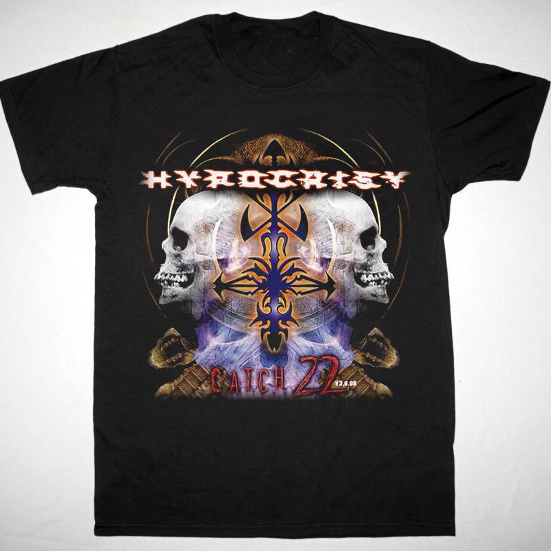 New Popular Hypocrisy Band Black T-Shirt Cotton Full Size S разноцветный