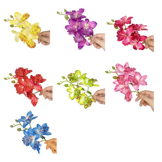 Damen Haarspange Lebendige Farbe 3D Blumendekor Pony Haarspange Bunte Haarnadel