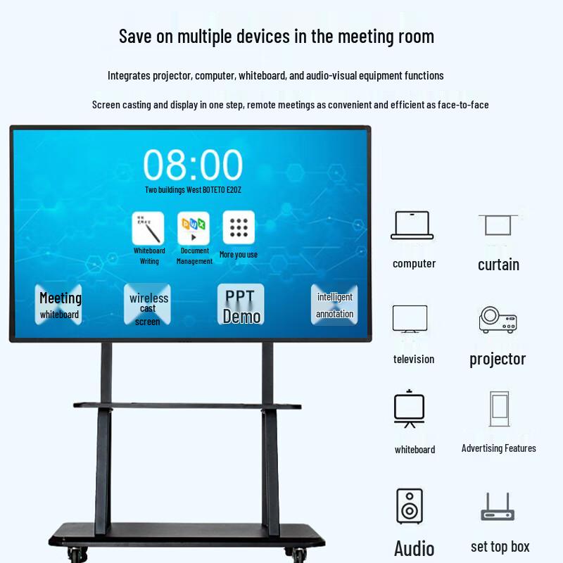 Jieyu Vision 85-inch Non-Touch Education & Conference Display System CN plug (adapter included)